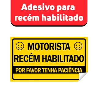 Adesivo para Carro – Recém-Habilitado em Treinamento, Dirija com Paciência em Oferta na Shopee