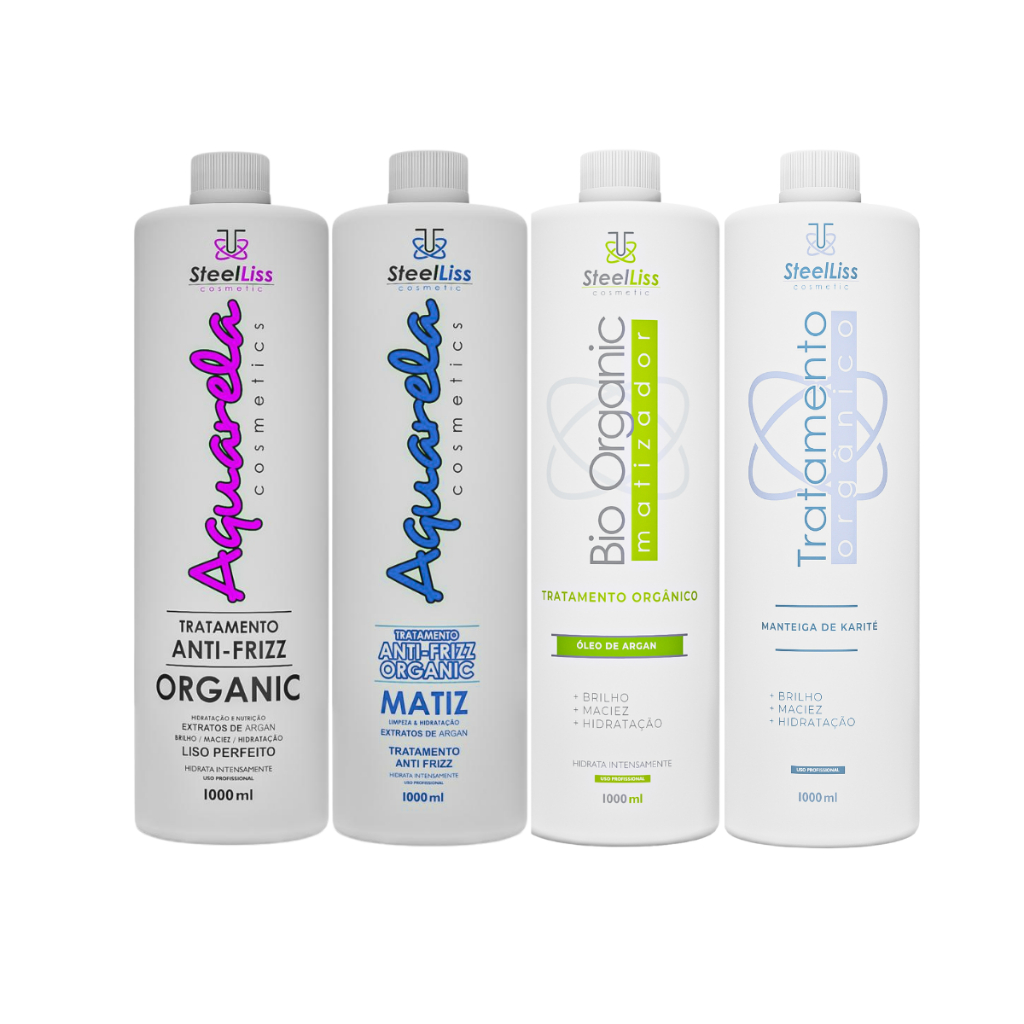 Progressiva Organic Anti frizz + matiz + Bio Organic + Tratamento Orgânico