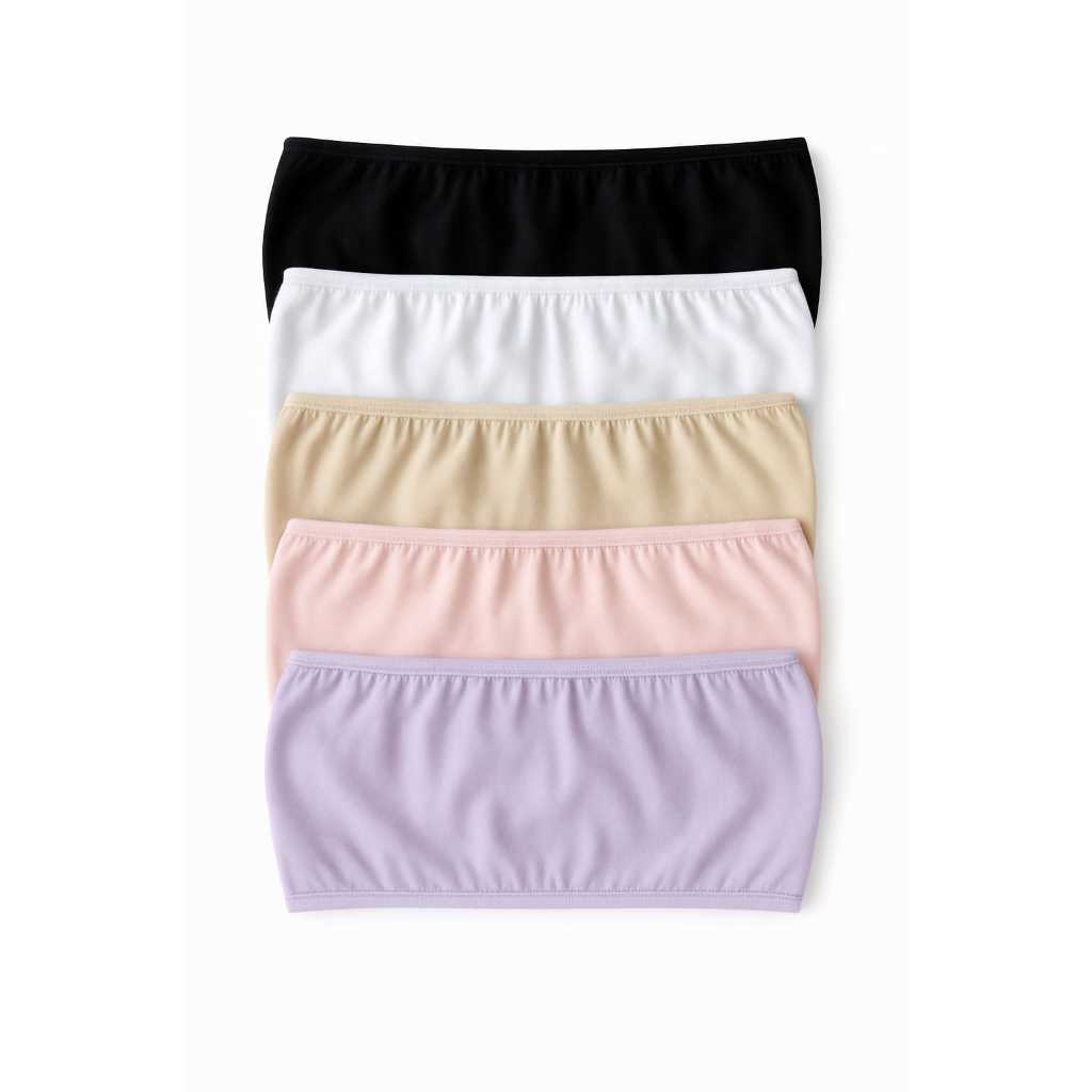 5 Top Faixa infantil adolescenteTomara Que Caia Menina Cropped Varias Cores algodao