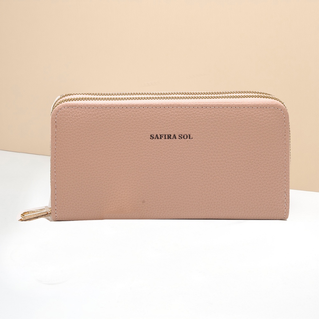 Carteira feminina com 2 zíper grande -LT672