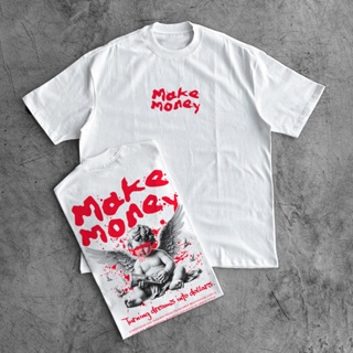Camiseta Oversized Baby Angel Make Money StreetWear Malhão 100% Algodão OVER-209 em Oferta na Shopee