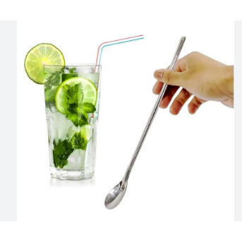 Colher Para Suco 20 Centímetros Premium Em Aço Inox Colher  Planeta Utilidades