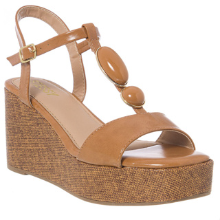 Sandália Anabela Feminina Salto Médio Plataforma Juta Espadrille Boho Chic Pedraria Rafia Conf Verão em Oferta na Shopee