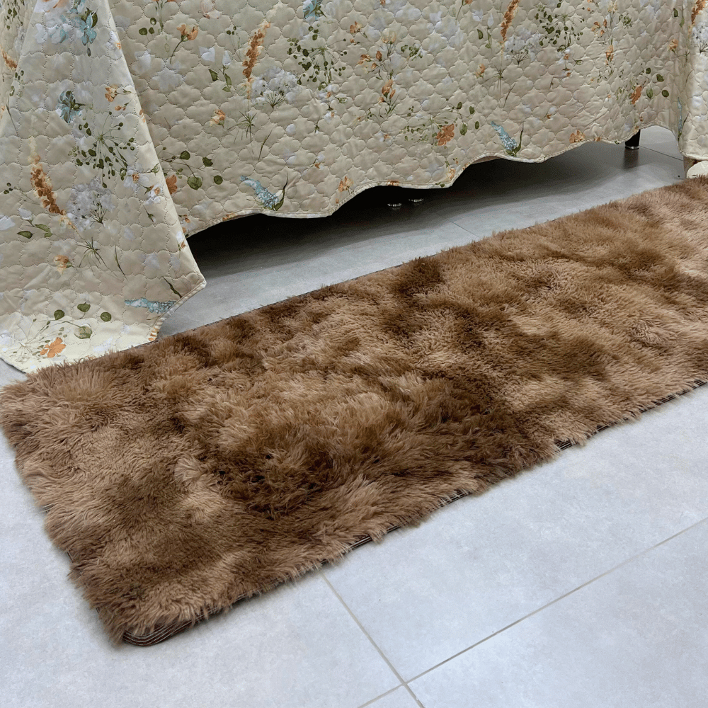 Tapete Passadeira 2,00 x 0,60 Peluda Beira Cama Corredor Quarto Sala Felpudo Várias Cores