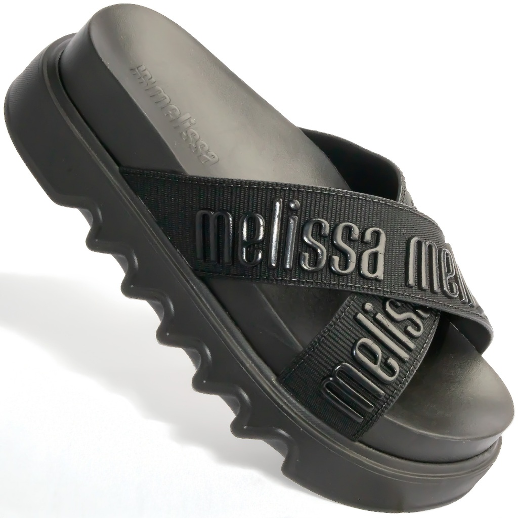 Sandália Melissa Cross M-Lover Platform Confortável Original Preto