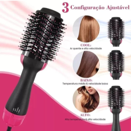 Escova de cabelo Secadora de Cabelo 110V/220V Alisador Elétrica Quente Prancha alisadora de cabelo-LM