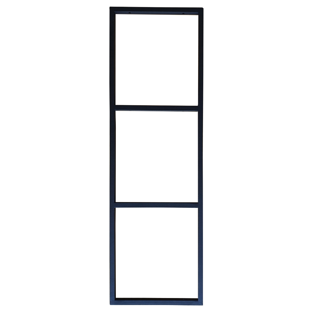 Suporte Estilo Industrial Triplo Teto/Parede Prateleira 30cm Preto