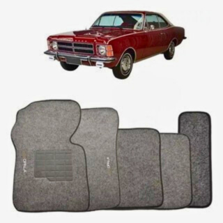 Kit de tapetes 5 peças específico Opala 1968 ... 1980 Carpete Grafite