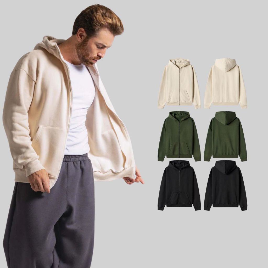 Moletom Canguru 2 Cabos Com Zíper em Oferta na Shopee