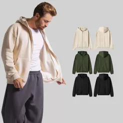 Moletom Canguru com Zíper 2 Cabos 300g Streetwear – BRUNX