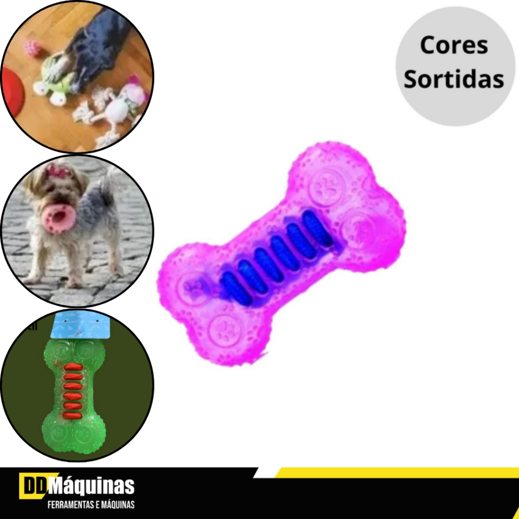 Brinquedo Para Pet Ossinho Sem Som - 123 Util