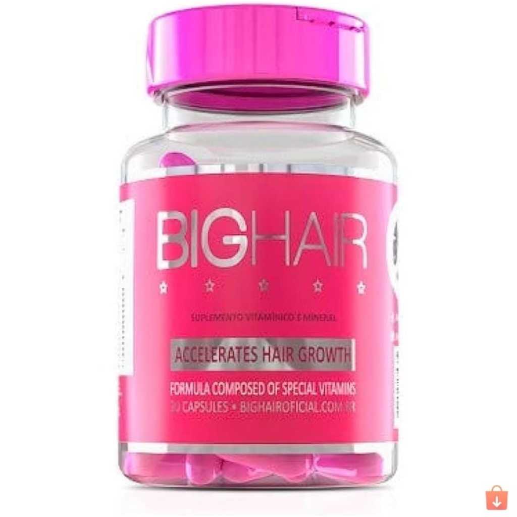 Big Hair - Crescimento Acelerado de Cabelos e Unhas em Oferta na Shopee