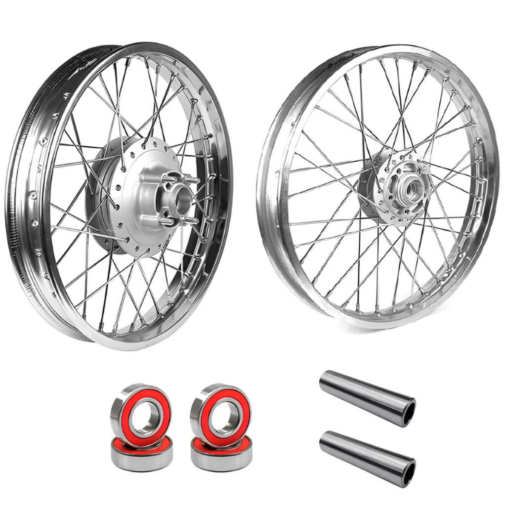 Par Aro Roda Raio 4mm ou Inox Cg Fan 125 09/18 Á Disco Com Rolamentos/Espaçadores