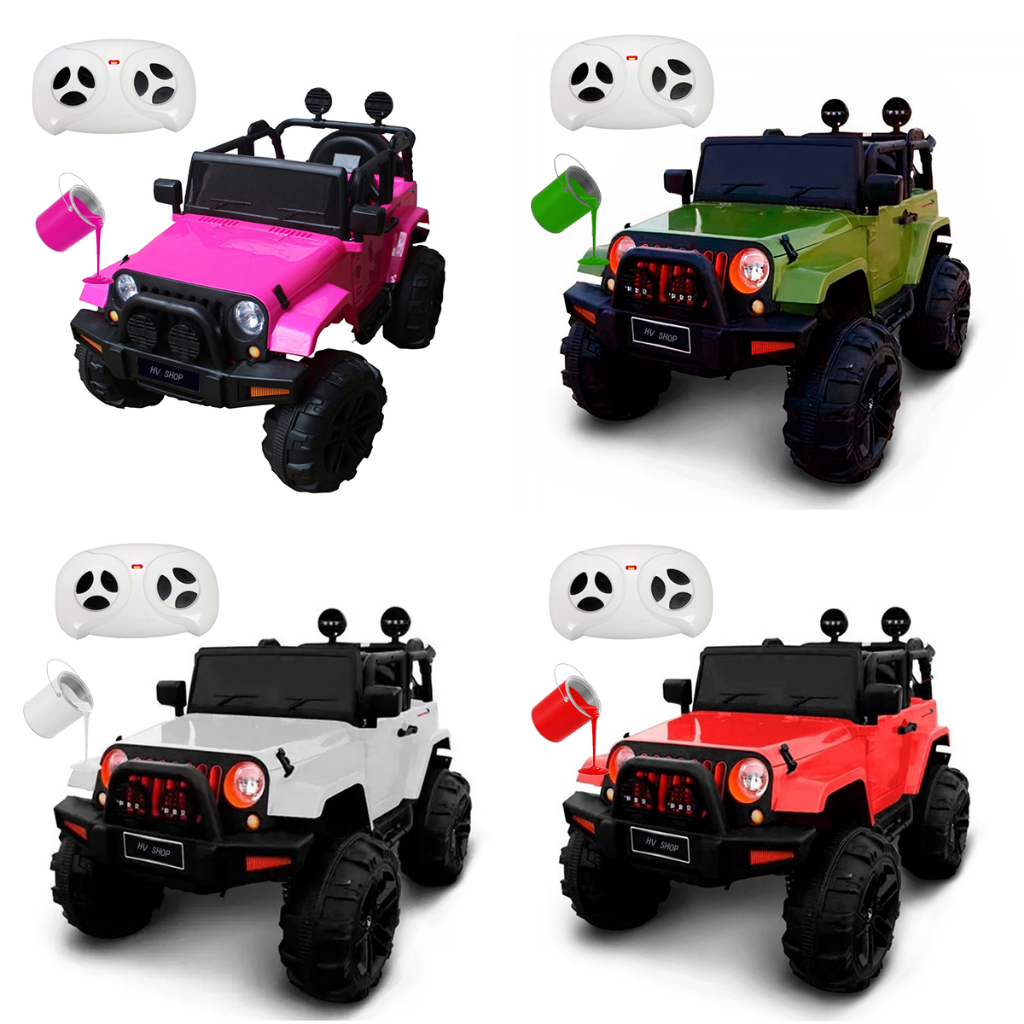 Mini Carrinho Elétrico Jipe Carro Infantil Com Controle Remoto Tipo Jeep em Oferta na Shopee