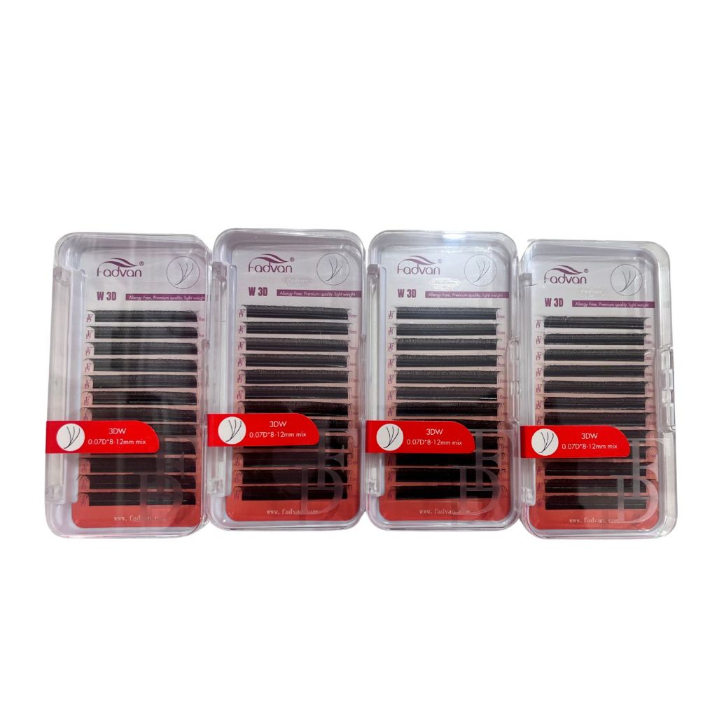 Kit 4 Cilios Fadvan 3D Volume Egípcio 0,07D ENVIO IMEDIATO
