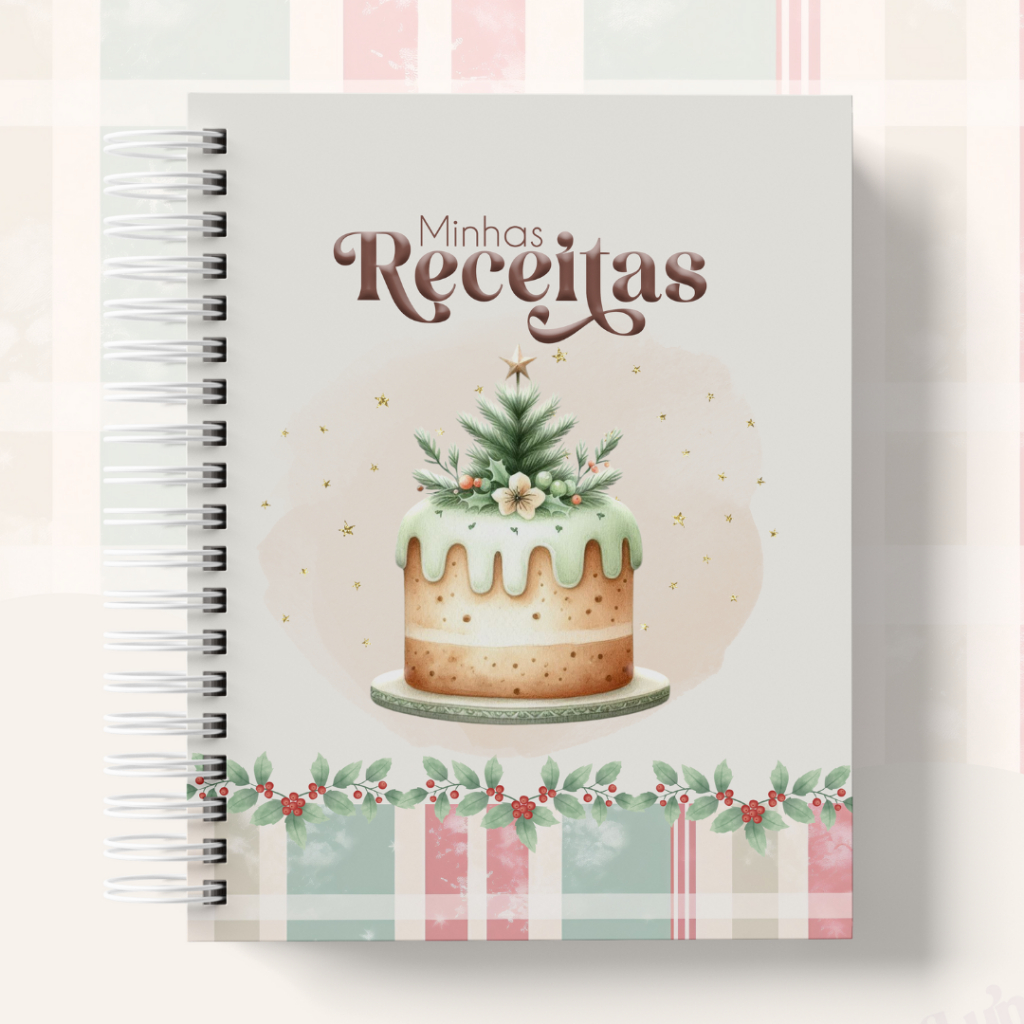 Caderno de Receitas | Caderno para Anotar Receitas | A5 | Capa Dura | 140 Páginas | Organize Suas Receitas