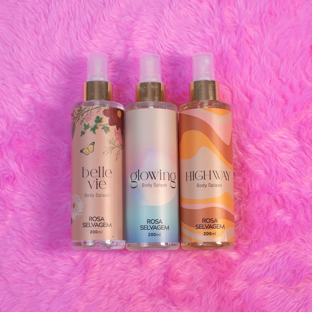 Kit 3 Body Splashes: Belle Vie - Glowing - Highway em Oferta na Shopee