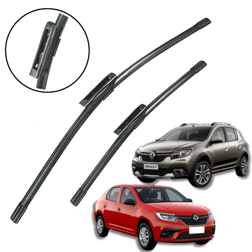 PAR PALHETA LIMPADOR RENAULT LOGAN SANDERO 2014/2024 DUSTER