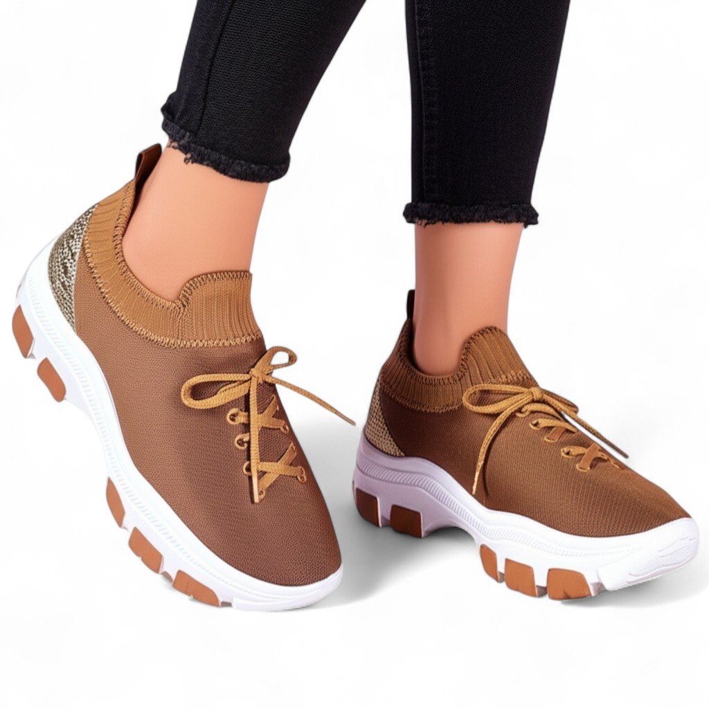 Tênis Meia Plataforma Feminino Lindo Macio Respirável Moderno Fashion Brilho Promoção