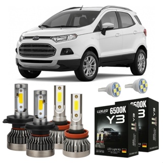 Kit Lâmpada Super Led Ford EcoSport 2013 A 2017 Farol Alto Baixo Milha 22000 Lm + Pingo T10 - Lâmpadas de Led em Oferta na Shopee