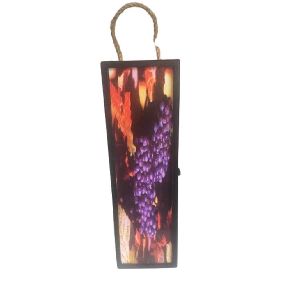 Porta Garrafa de Vinho Decoração Presente Elegância Amigos Pai Natal Frio Transportar Madeira Casa Cozinha Dynasty