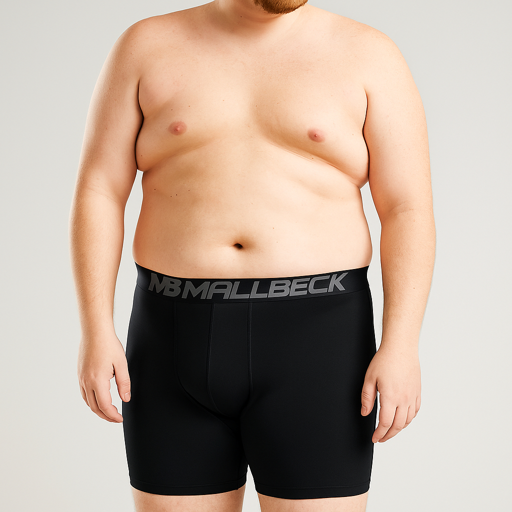 Kit 6 Cuecas Box Boxer Plus Size Mallbeck Microfibra Cueca