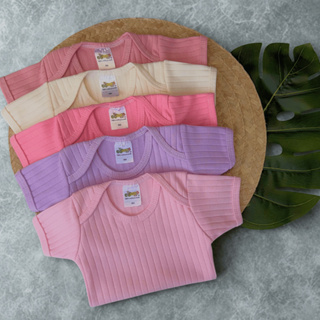 Kit 5 Peças Manga Curta Body Avulso Gola Envelope Feminino RN 100% Algodao Canelado em Oferta na Shopee