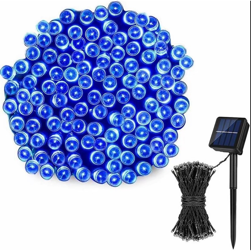 Cordao De 100 led Leds Solar 10M /20 M USO EXTERNO Promoção Natal Externo Fixo E 8 Funções Prova D'água Cordão Luzes