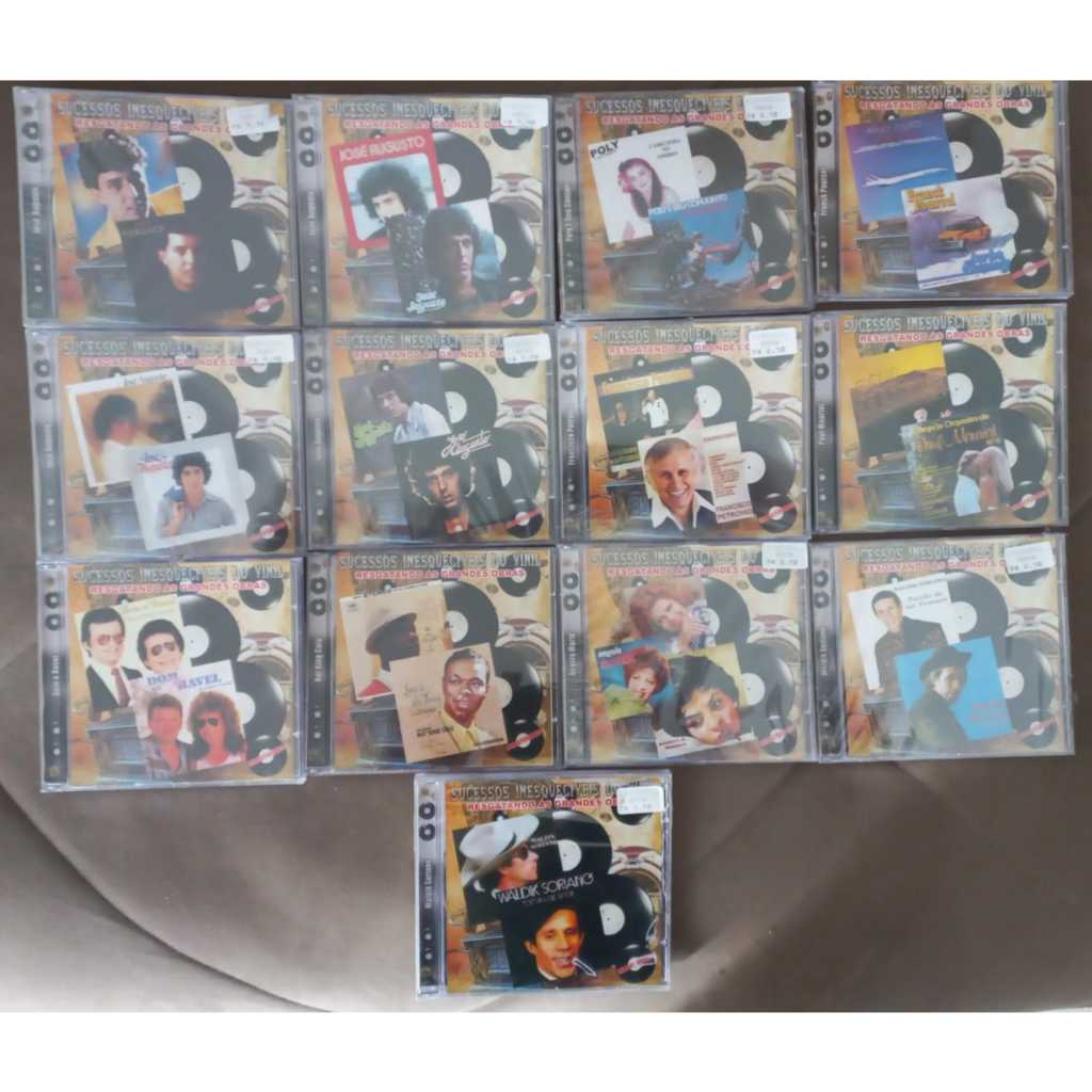 Cds Sucessos Inesqueciveis do vinil- -Waldik Soriano angela maria paul mariat petronio franck Pourcel poly jos[e auguto