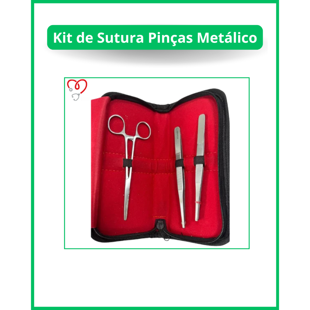 Kit de Sutura Pinças Metálico em Oferta na Shopee