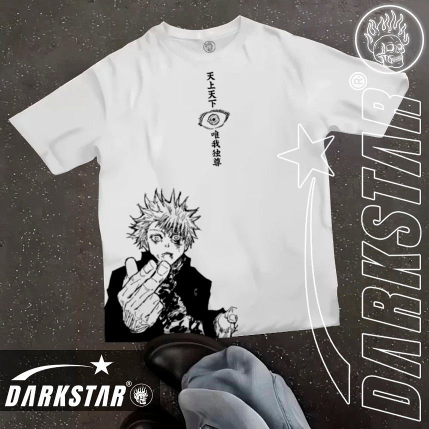 *VALOR PROMOCIONAL* Camisa Camiseta T-Shirt Premium 100% algodão DARKSTAR "Jujutsu Kaisen Gojo Satoru" em Oferta na Shopee