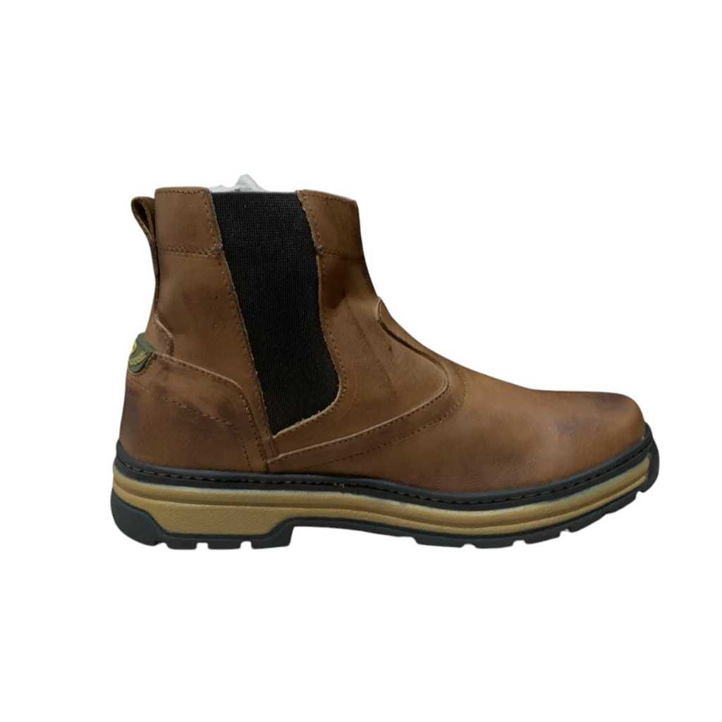 Botina Bota Masculina Marrom Avelã Confortável Antiderrapante Trabalho
