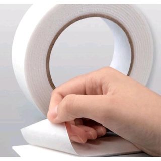 Kit 1-3 Fita Dupla Face Espuma Branca 5 Metros  2CM largura  1.0MM 2.0MM 3.0MM espessura Vantagem em Oferta na Shopee