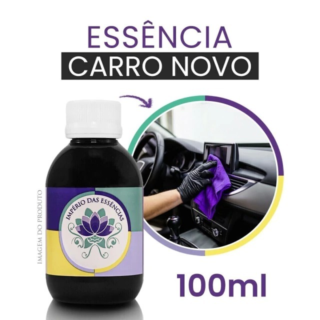 Essência Aromática Carro Novo 100ml – Perfume para Ambientes, Carros e Difusores
