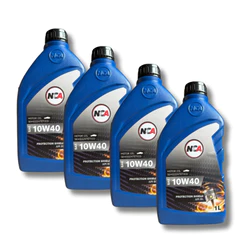 KIT 4 LITROS DE ÓLEO 10W40 SEMISINTETICO API SL 1 LT