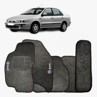 Kit de tapetes 5 peças específico Brava 1999 2000 2001 01 02 2003 Carpete Grafite
