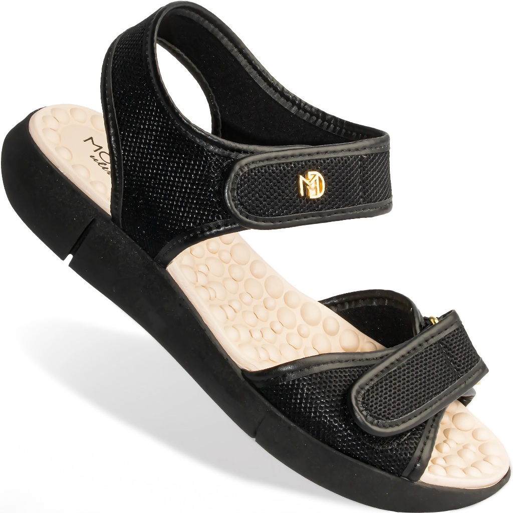 Sandália Modare Ortopédica Feminino Conforto Leve Nylon 7142 Preto em Oferta na Shopee