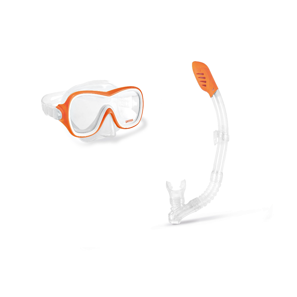 Kit Máscara de Mergulho Com Snorkel Juvenil  Wave Rider Aquaflow 8+ - Intex 55647