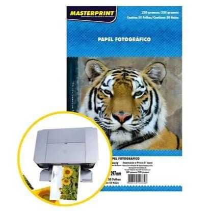 Papel Fotográfico Glossy Masterprint A4 230 Gramas 50 Folhas