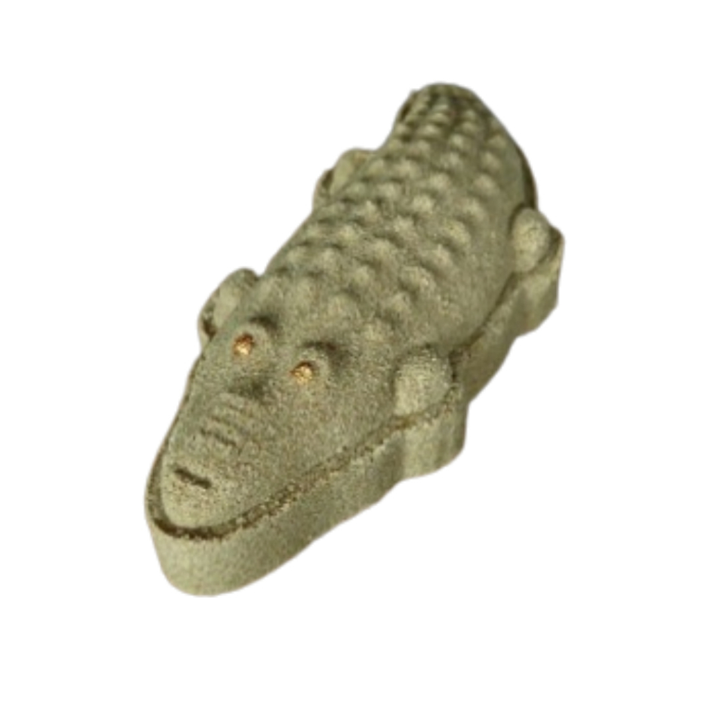 Bomba de Banho Efervescente Espumante Escalda Pés Spa Banheira Hidro Ofurô Bath Bomb Crocodilo