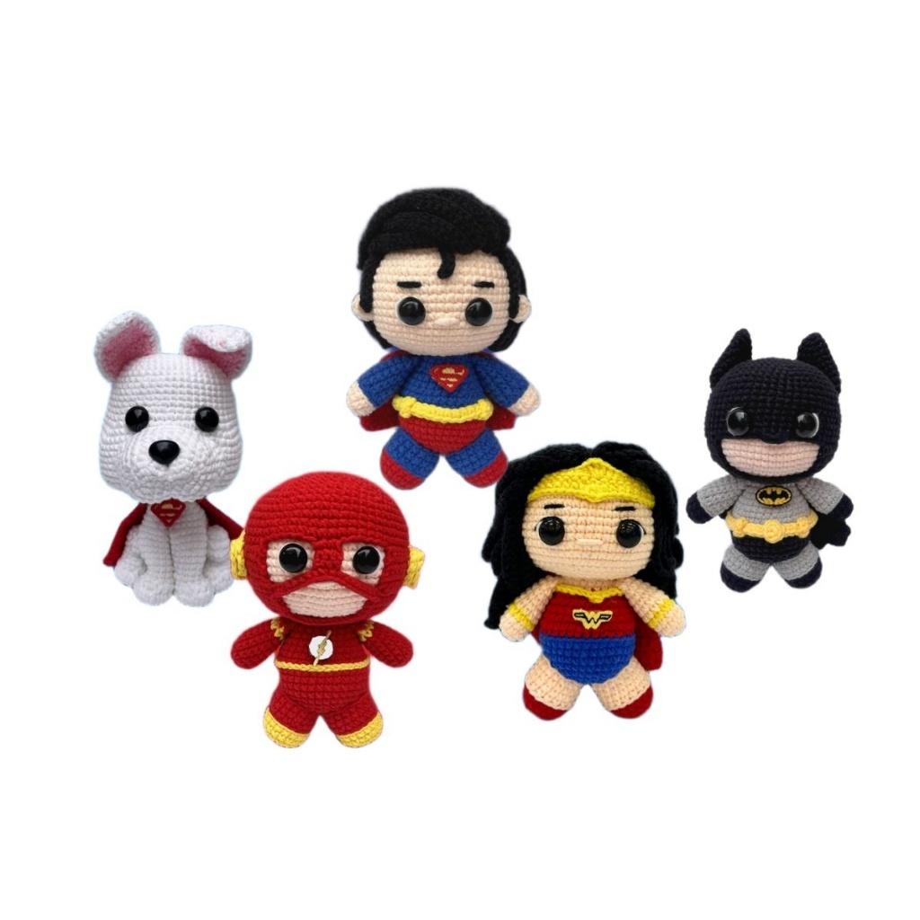 Kit Amigurumi DC Liga Da Justiça