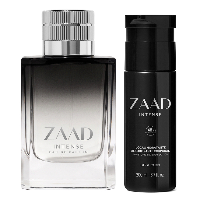 Combo Masculino: Zaad Intense Eau De Parfum 95ml + Loção Corporal 200ml