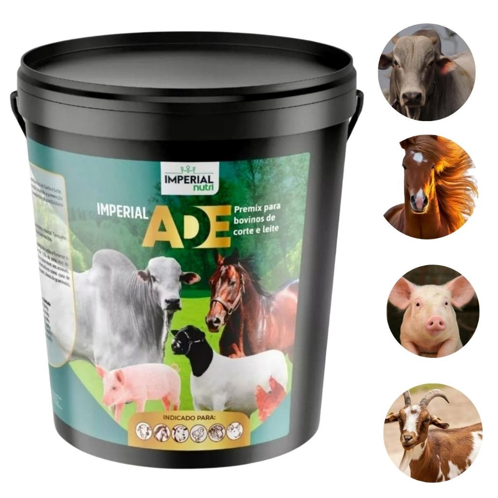 IMPERIAL ADE Premix Ade Em Pó Com Vitaminas A D3 E B12- 5kg.