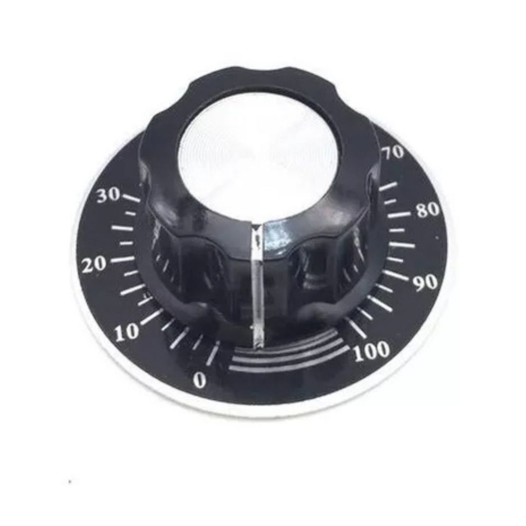 5 X Conjunto Knob Mf-a03 + Disco De Escala - 0 A100 [ Código 618 ]