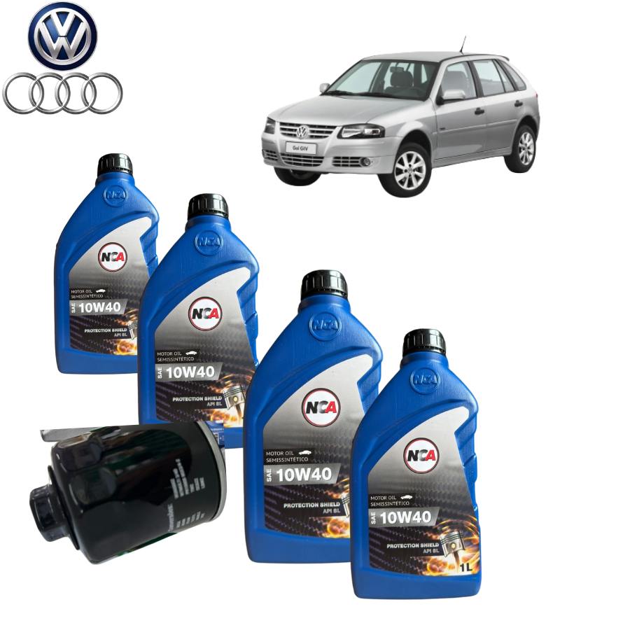 KIT TROCA DE ÓLEO 10W40 + FILTRO (GOL G3, G4) em Oferta na Shopee