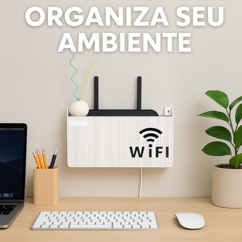 Suporte Para Roteador Modem Wif-fi Adesivo Organizador em Oferta na Shopee