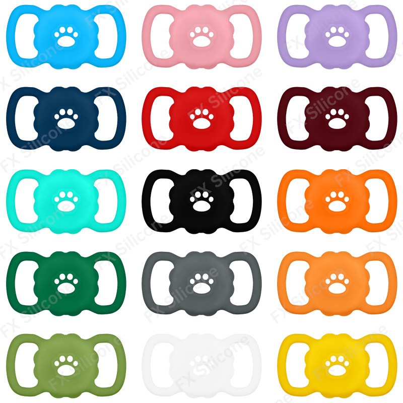 Case Capa De Silicone Com Pata para Airtag Coleira Gato Cachorro Pet Air Tag