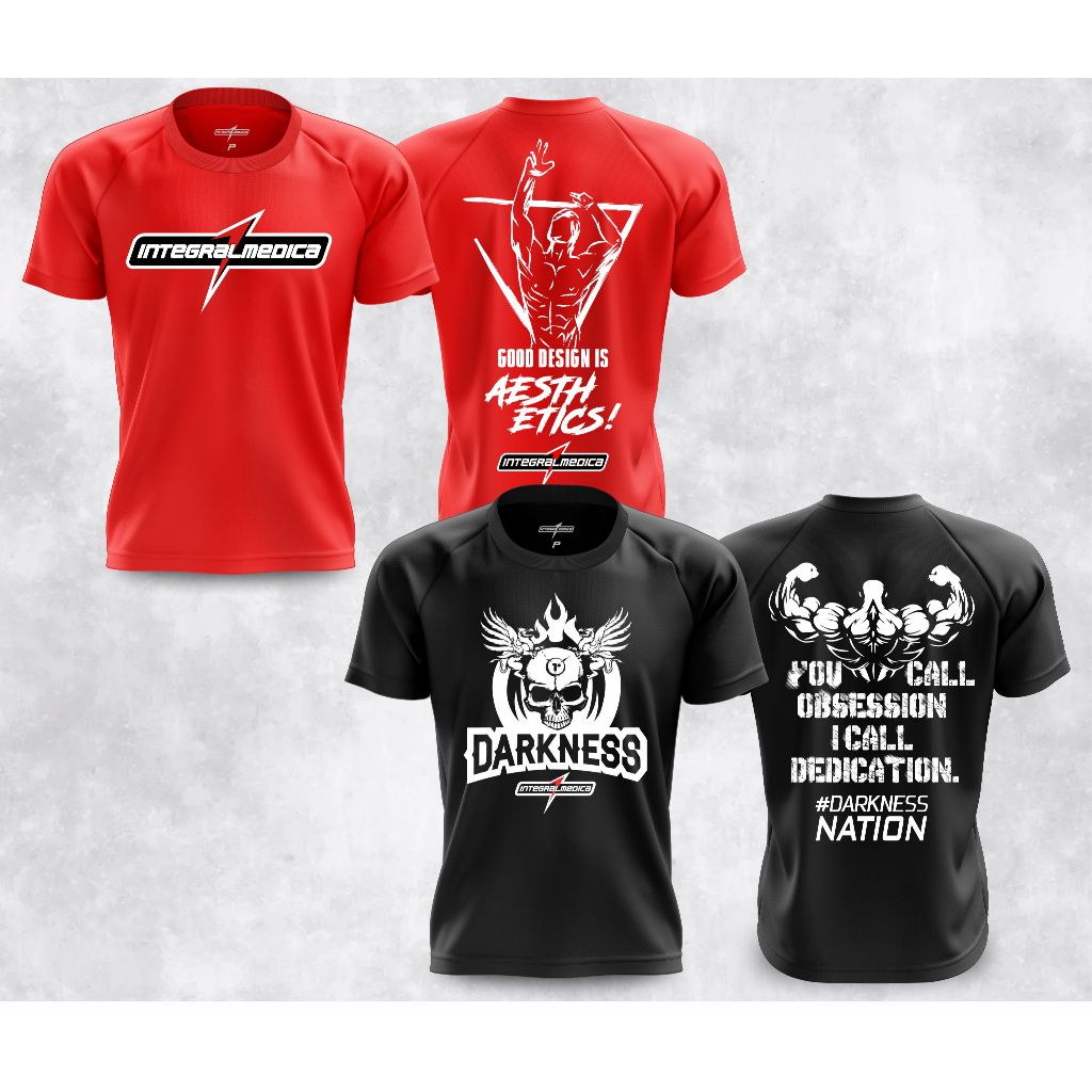 Kit 2 Camisas Dry Fit Esportivas ZYZZ integralmedica e Darkness em Oferta na Shopee