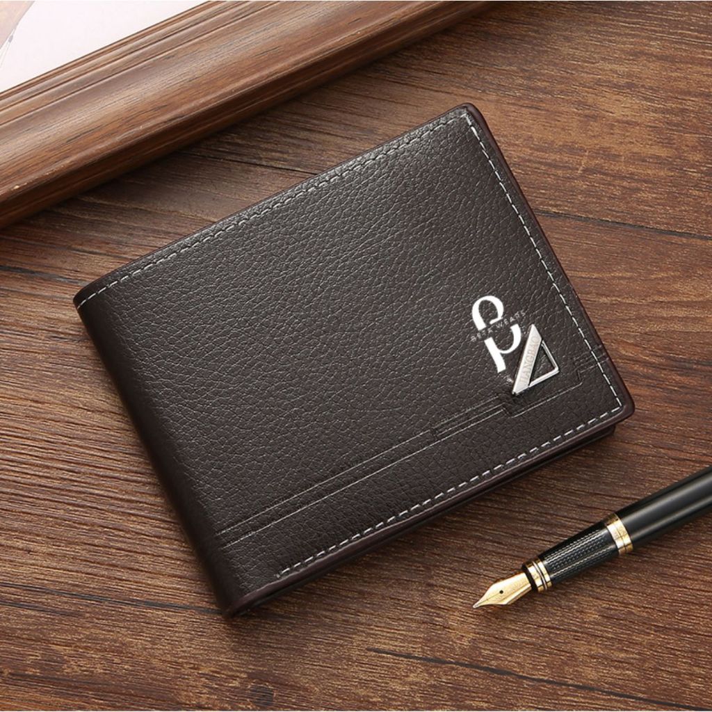 Carteira Masculina Couro Sintético Completa | Porta Cartões e Dinheiro