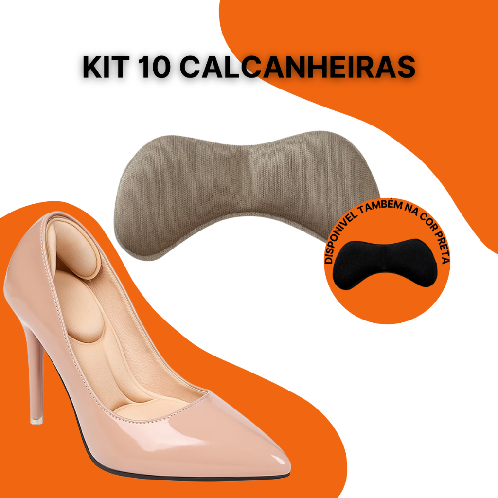 Kit de 10 Almofadas Autoadesivas de Calcanhar para Antidesgaste, Alivio de Dor, Prevenção e Proteção Contra Atritos em Oferta na Shopee
